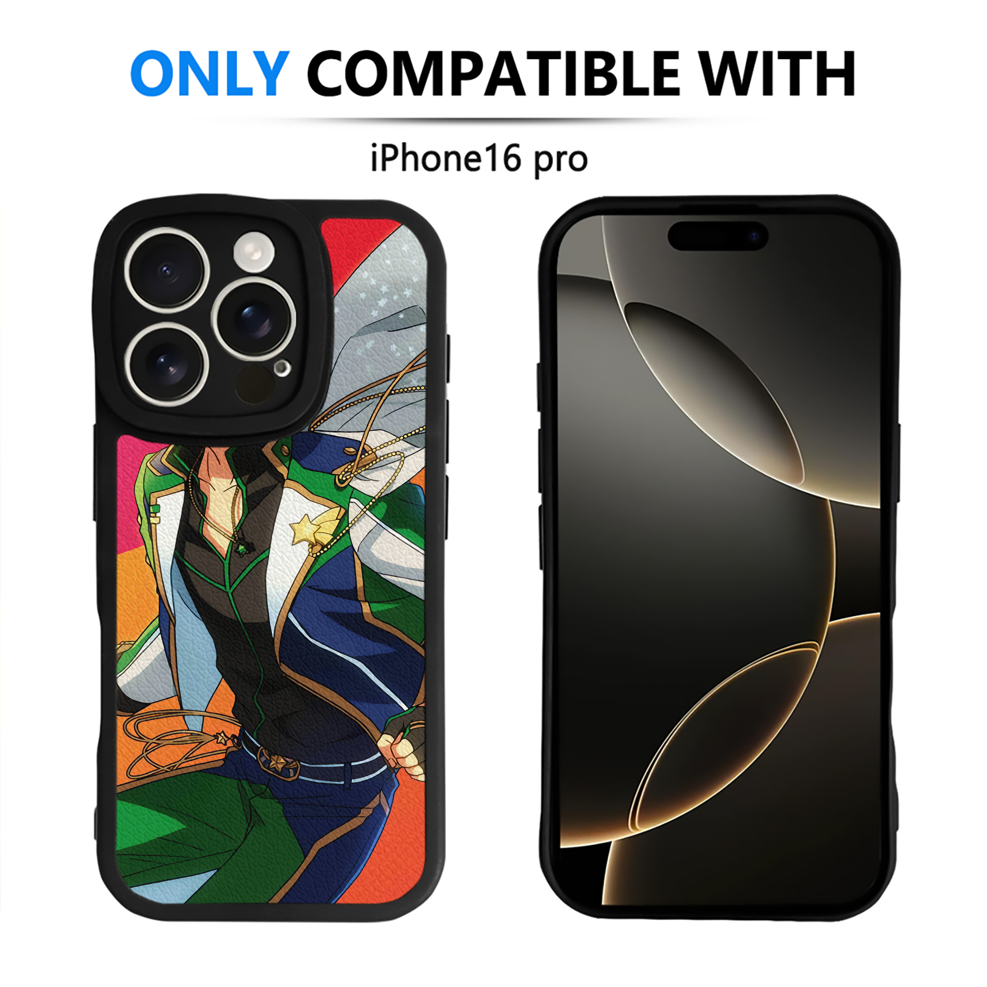 （画像用） あんさんぶるスターズ! Ensemble Stars 【iPhone 16シリーズ対応】シリコンスマホケース（レザー調） 材質：シリコン